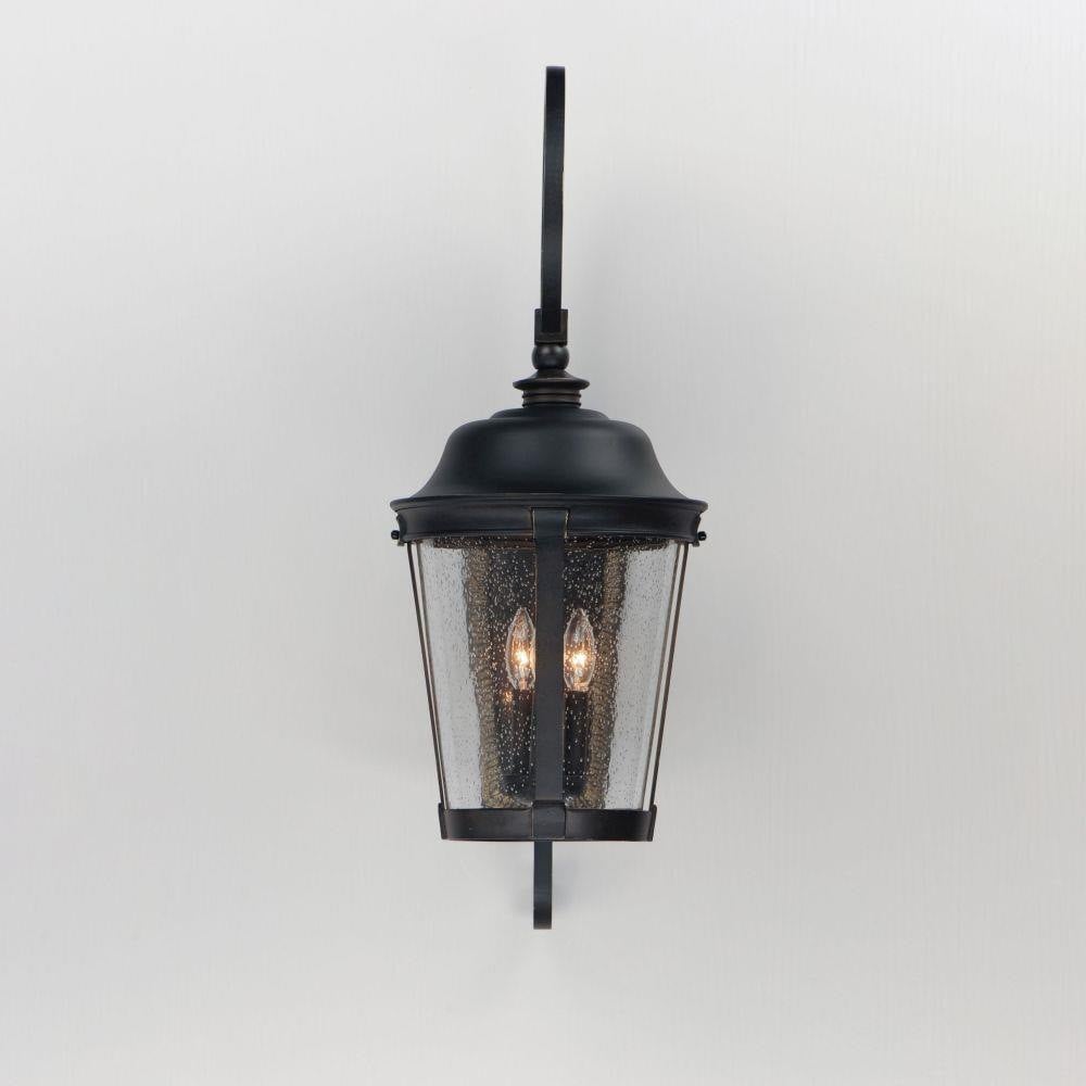 Maxim Lighting 3025CDBZ Dover DC 3 Light Bronze Outdoor Wall Lantern - Side Profile View