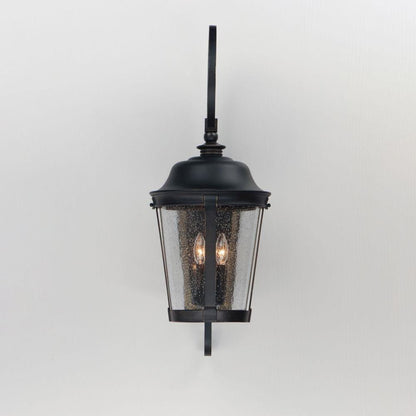 Maxim Lighting 3025CDBZ Dover DC 3 Light Bronze Outdoor Wall Lantern - Side Profile View