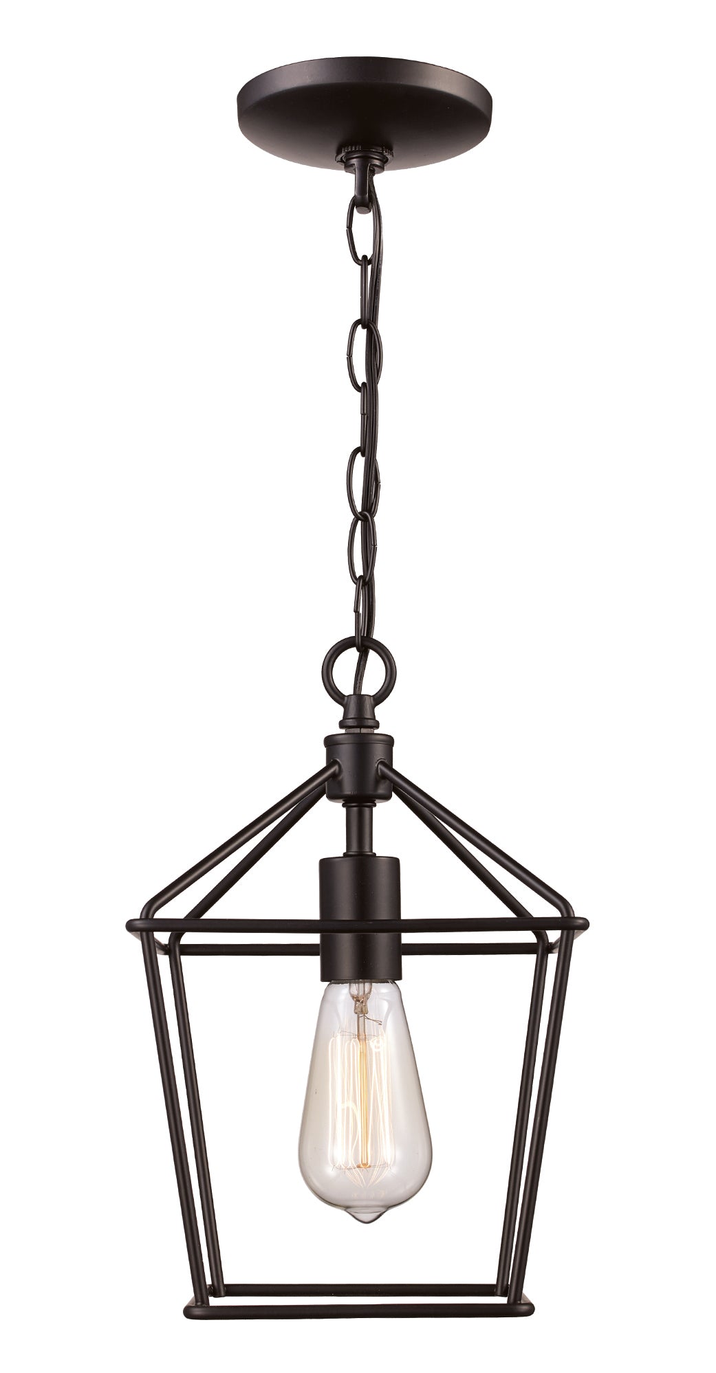 Trans Globe Lighting 30261 BK Lacey Too 1 Light Black Pendant Ceiling Light