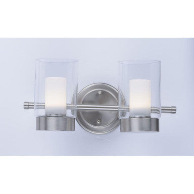 Maxim Lighting 30262CLFTSN Mod 2 Light Satin Nickel Bath Vanity Wall Light - Additional Angle