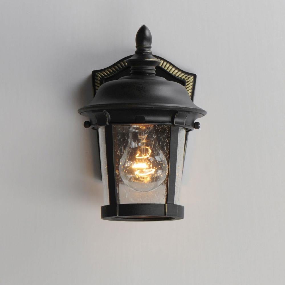 Maxim Lighting 3026CDBZ Dover DC 1 Light Bronze Outdoor Wall Lantern - Illuminated Front View