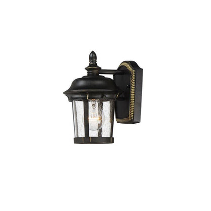 Maxim Lighting 3026CDBZ Dover DC 1 Light Bronze Outdoor Wall Lantern - Full Side View on White