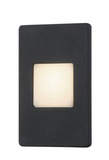 Eurofase Lighting 30286-023 LED Outdoor Inwall Light, Wattage: 3.3W, Voltage: 120V, Lumens: 3000K, Black Finish