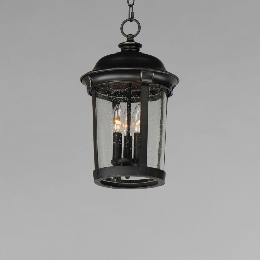 Maxim Lighting 3028CDBZ Dover DC Bronze Outdoor Pendant - Illuminated View