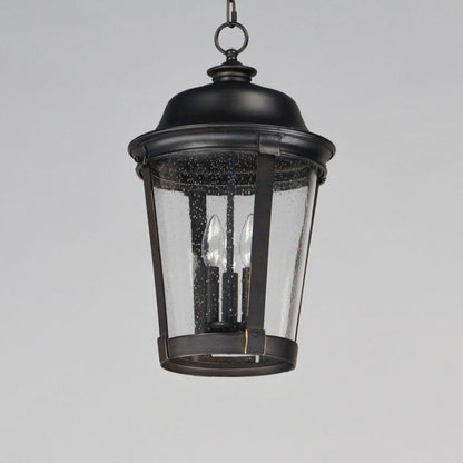 Maxim Lighting 3029CDBZ Dover DC 3 Light 12 Inch Bronze Outdoor Hanging Lantern