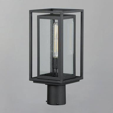 Maxim Lighting 3030CDBK Cabana 1 Light Black Outdoor Post Mount - Angle View