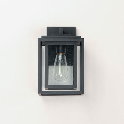 Maxim Lighting 3032CDBK Cabana 1 Light Black Outdoor Wall Sconce - front view on wall