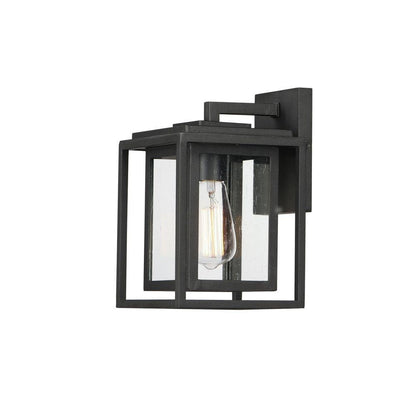 Maxim Lighting 3032CDBK Cabana 1 Light Black Outdoor Wall Sconce - angled product view on white background