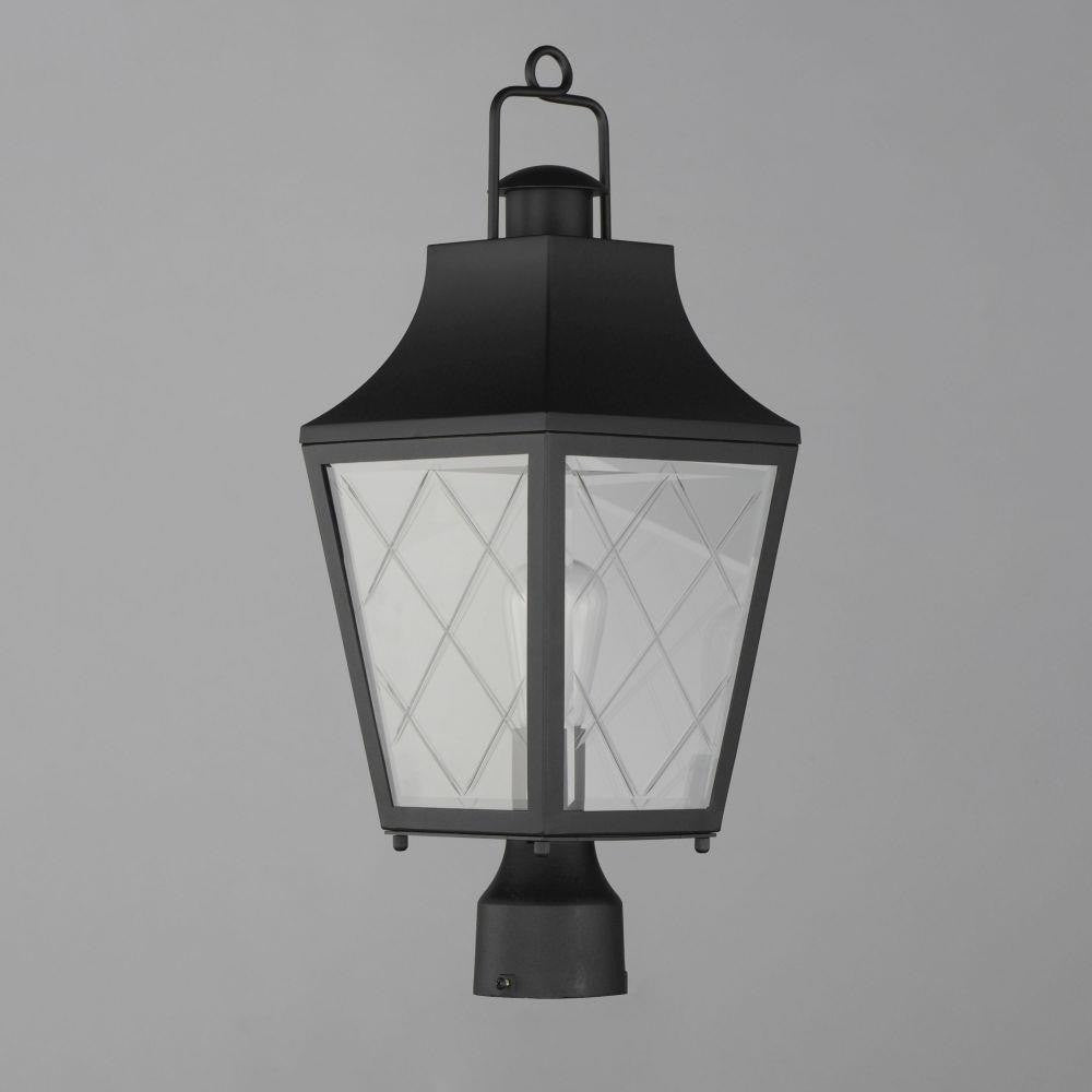Maxim Lighting 30360CLBK Storybook 1 Light Black Outdoor Post Lantern - Angle View