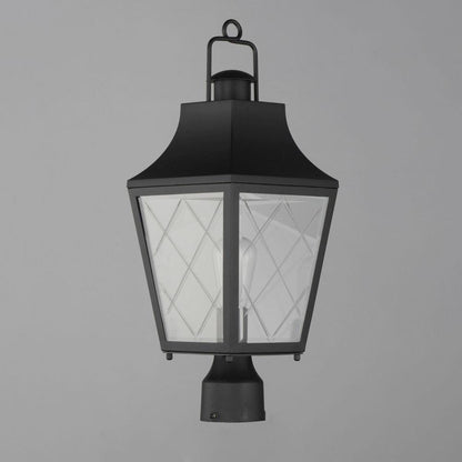 Maxim Lighting 30360CLBK Storybook 1 Light Black Outdoor Post Lantern - Angle View