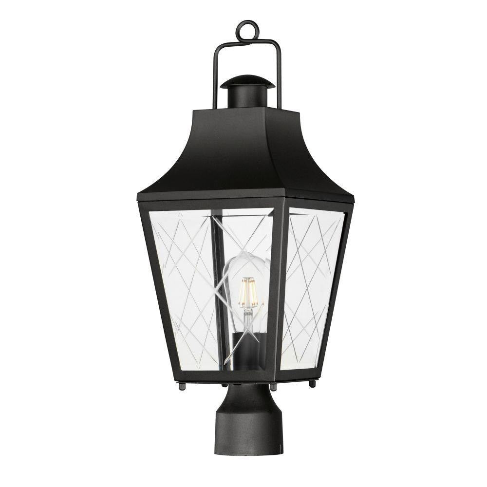 Maxim Lighting 30360CLBK Storybook 1 Light Black Outdoor Post Lantern