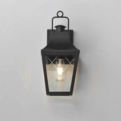 Maxim Lighting 30361CLBK Storybook Outdoor Wall Sconce in Matte Black - Front Installed View