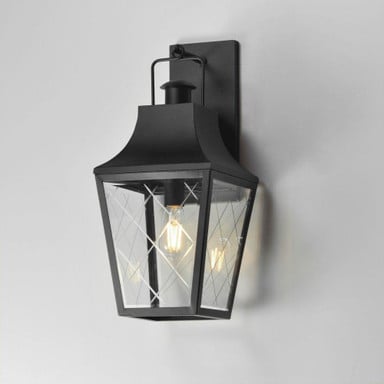 Maxim Lighting 30363CLBK Storybook Outdoor Wall Lantern - Angle View