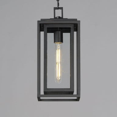 Maxim Lighting 3039CDBK Cabana 1 Light Black Outdoor Pendant - Side Angle View