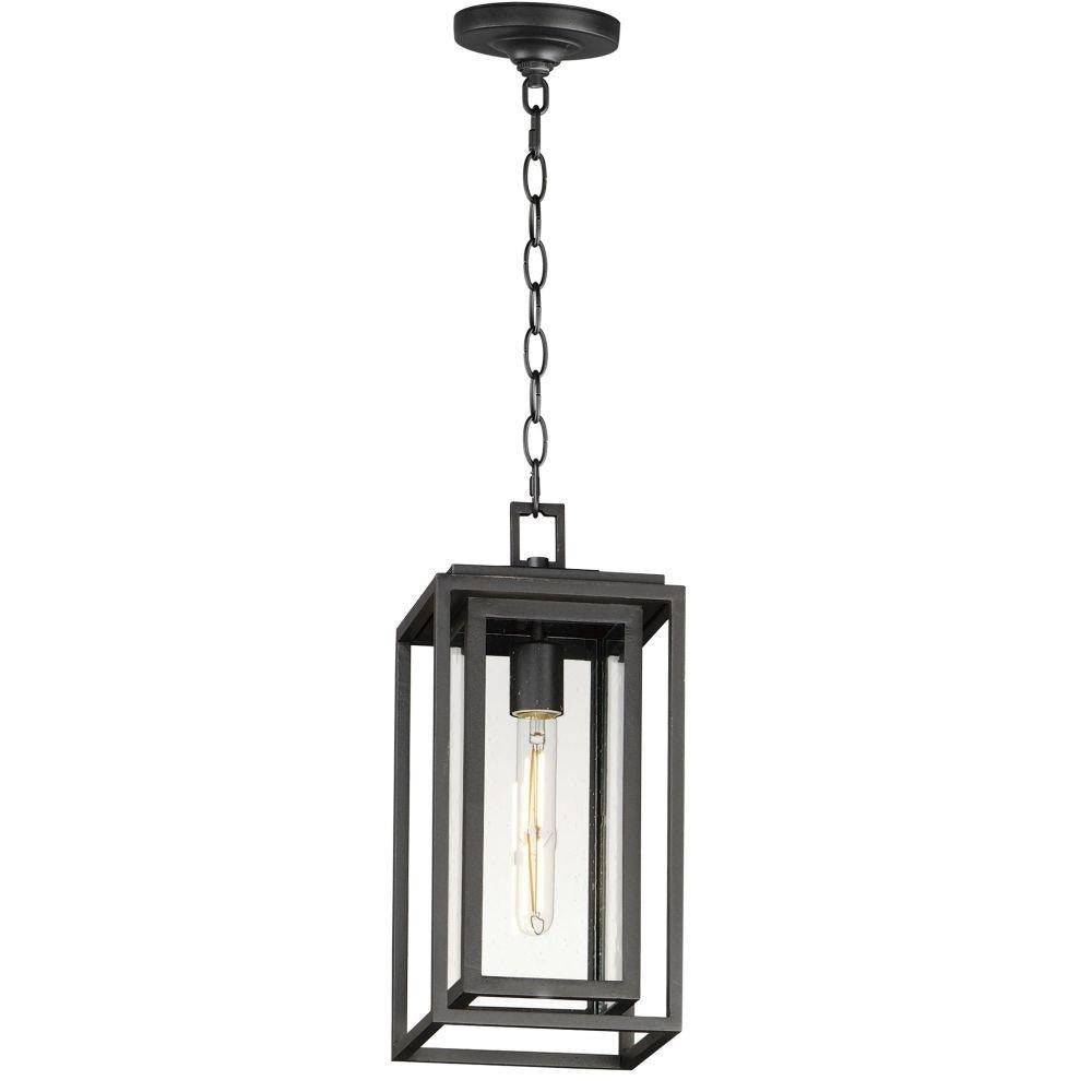 Maxim Lighting 3039CDBK Cabana 1 Light Black Outdoor Pendant - Full View with Chain
