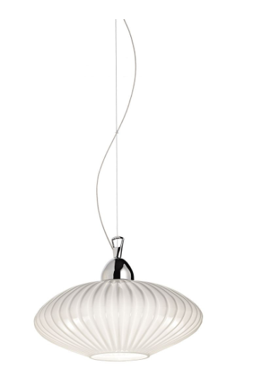 Eurofase Lighting 30458-024 Lorella 12" One Light Round Pendant, White Finish