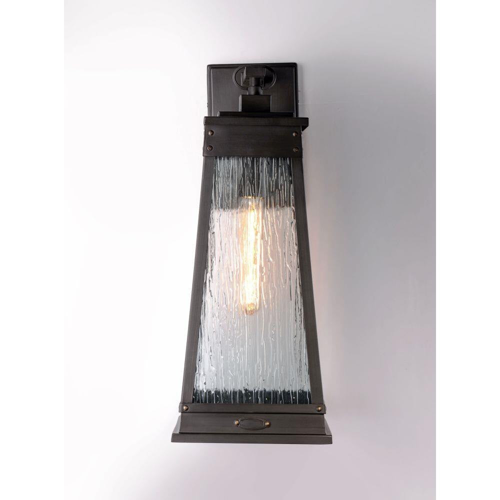 Maxim Lighting 3045RPOLB Schooner Outdoor Wall Lantern in Olde Brass - Front Lit View