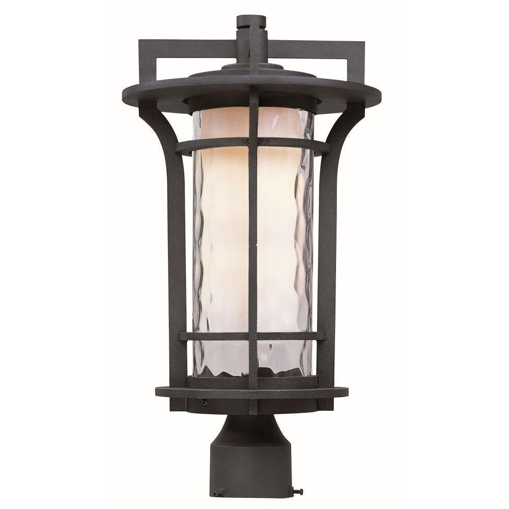 Maxim Lighting 30480WGBO Oakville 1 Light 10 inch Black Oxide Outdoor Pole Post Mount