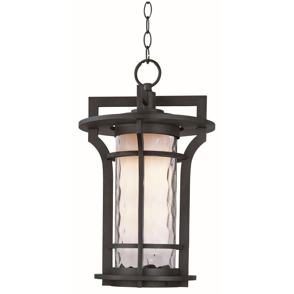 Maxim Lighting 30488WGBO Oakville 1 Light 12 inch Black Oxide Outdoor Pendant Ceiling Light