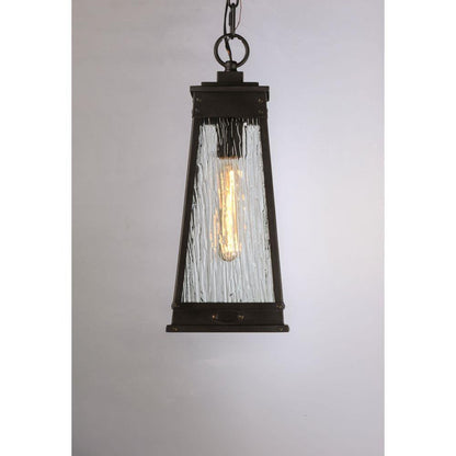 Maxim Lighting 3049RPOLB Schooner 1 Light Olde Brass Outdoor Pendant - Angled Side View