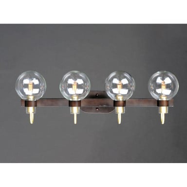Maxim Lighting 30514CLBZSBR Bauhaus 4 Light Bath Vanity Wall Light - Downward Angle View