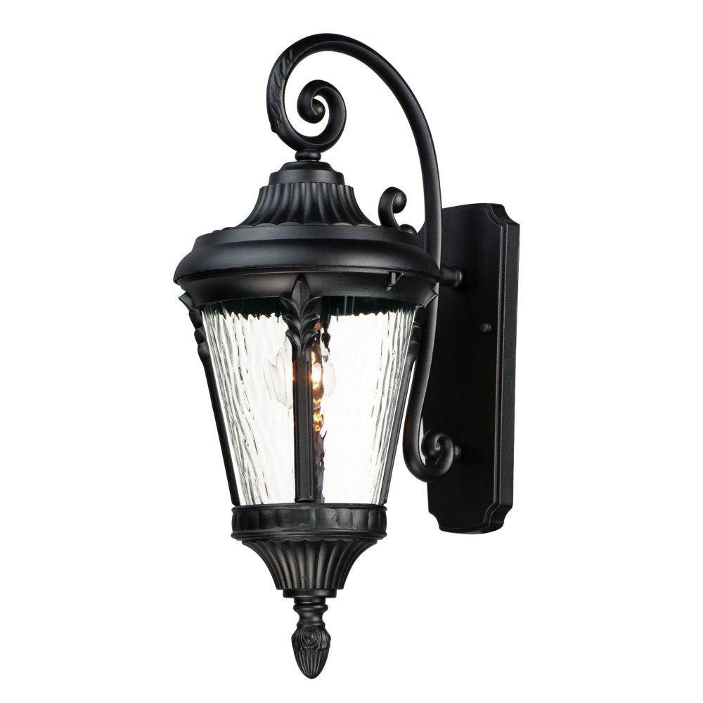 Maxim Lighting 3054WGBK Sentry 1 Light Black Outdoor Wall Lantern