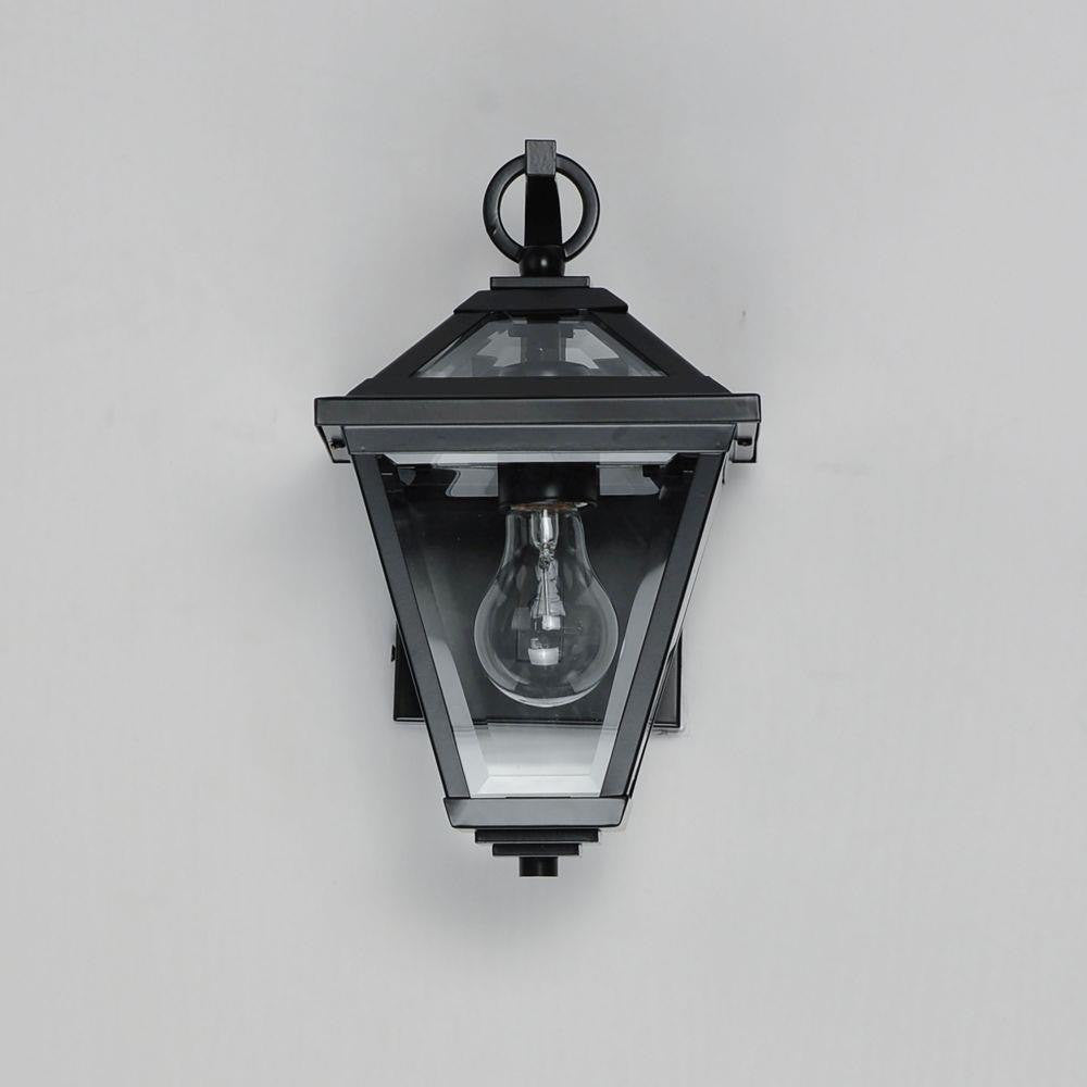 Maxim Lighting 30562CLBK Prism 1 Light Black Outdoor Wall Mount Front View