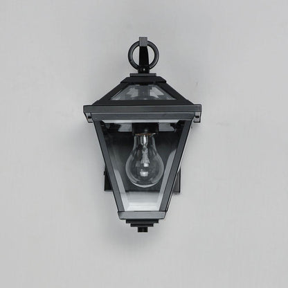 Maxim Lighting 30562CLBK Prism 1 Light Black Outdoor Wall Mount Front View