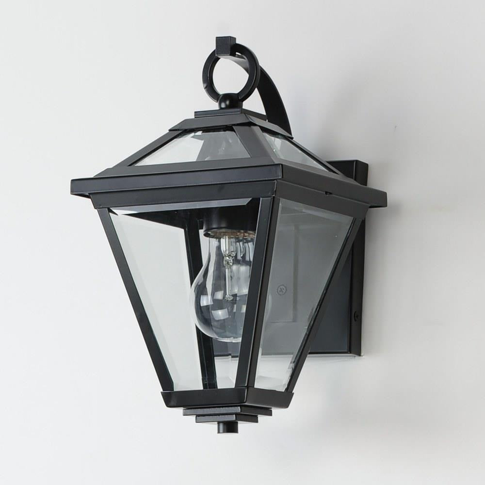 Maxim Lighting 30562CLBK Prism 1 Light Black Outdoor Wall Mount Angle View