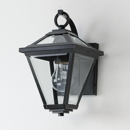 Maxim Lighting 30562CLBK Prism 1 Light Black Outdoor Wall Mount Angle View
