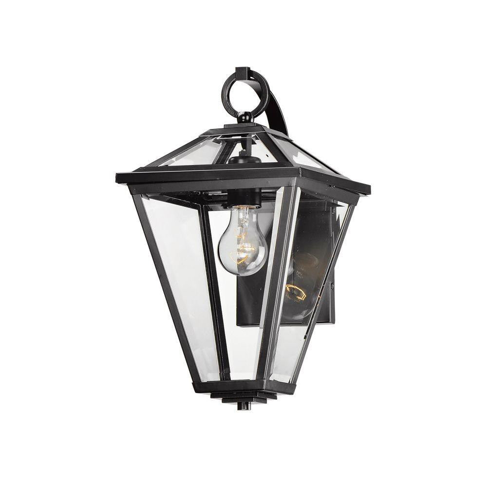 Maxim Lighting 30564CLBK Prism 1 Light Black Outdoor Wall Mount - Angled View