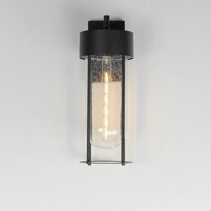 Maxim Lighting 30584CDBK Millennial 1 Light Outdoor Wall Lantern Black Powder Coat - Illuminated View