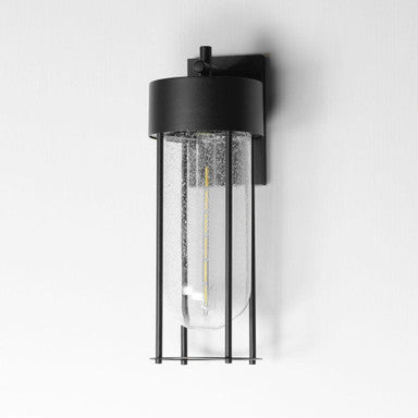 Maxim Lighting 30584CDBK Millennial 1 Light Outdoor Wall Lantern Black Powder Coat - Angle View