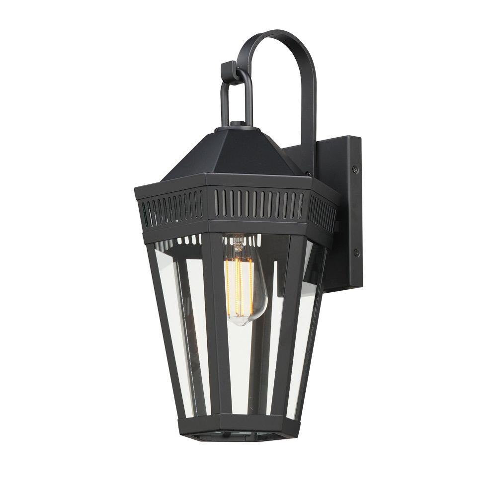 Maxim Lighting 30592CLBK Oxford 1 Light 17.5 Inch Black Outdoor Wall Lantern - Product Shot White Background