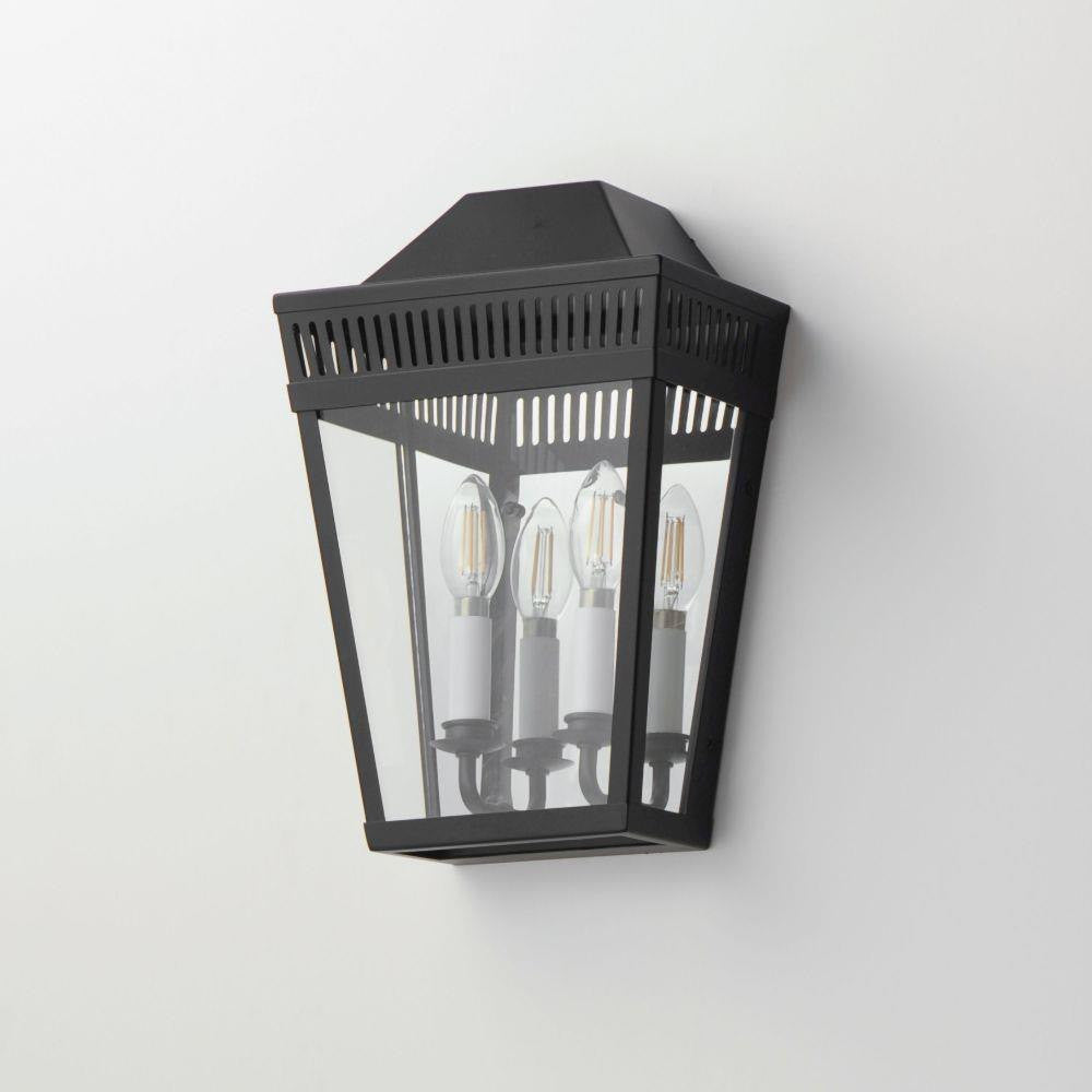 Maxim Lighting 30593CLBK Oxford Black Outdoor Wall Lantern Angle View