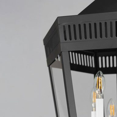 Maxim Lighting 30598CLBK Oxford 6 Light 17 Inch Black Pendant Ceiling Light - Detail View