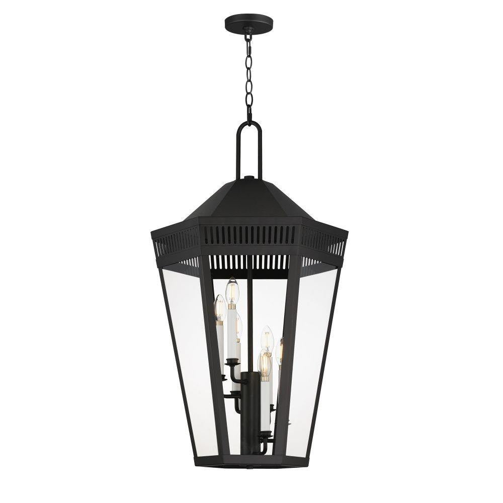 Maxim Lighting 30598CLBK Oxford 6 Light 17 Inch Black Pendant Ceiling Light - Product View