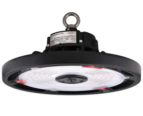 Keystone KT-RHLED200-14C-850-VDIM-P /G2 Compact Round High Bay, Wattage 200W, Lumens 32000 lm, Voltage 120V-277V, Color Temperature 5000K, Black