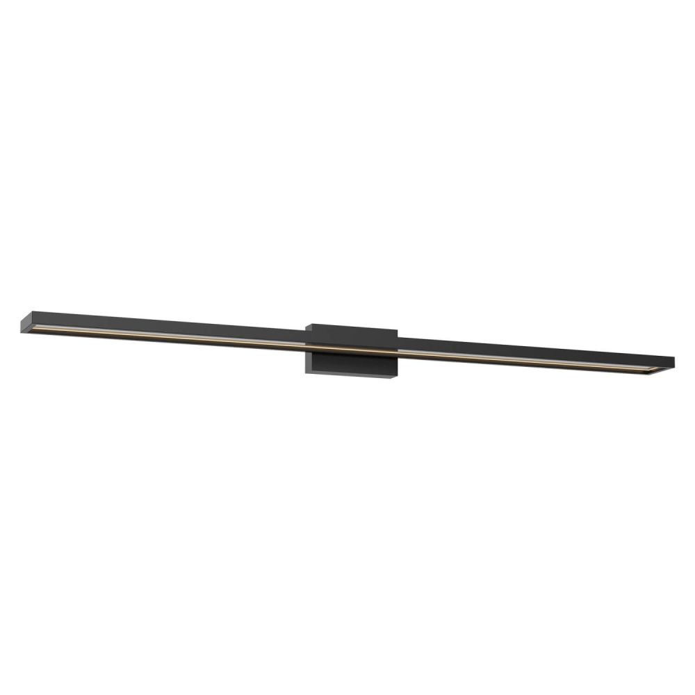 Kuzco Lighting VL63636-BK-UNV Brio 37 inch LED Bath Vanity Light in Black with Acrylic Light Guide Diffuser, Wattage 33W, Color Temperature 3000K