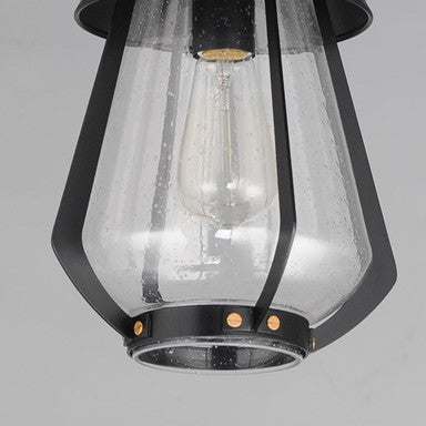 Maxim Lighting 30621CDBKAB Mariner Outdoor Pendant - Bottom Glass and Hardware Detail