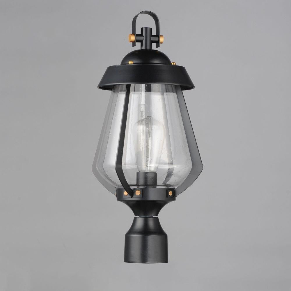 Maxim Lighting 30629CDBKAB Mariner Outdoor Post Mount - Angle View on Gray Background