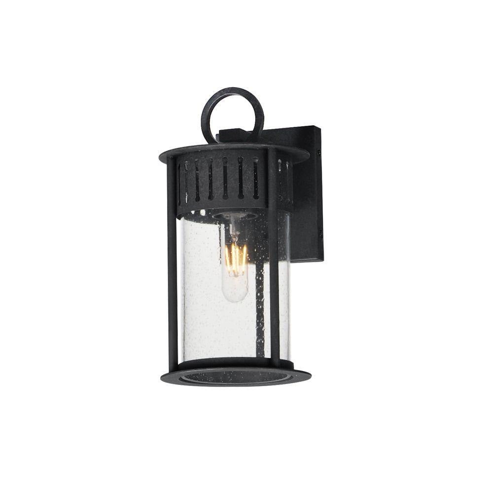 Maxim Lighting Windsor 30631CDBKP Outdoor Wall Sconce in Black Patina with Seeded Glass
