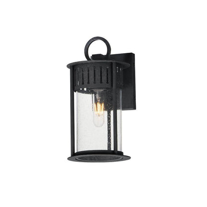 Maxim Lighting Windsor 30631CDBKP Outdoor Wall Sconce in Black Patina with Seeded Glass