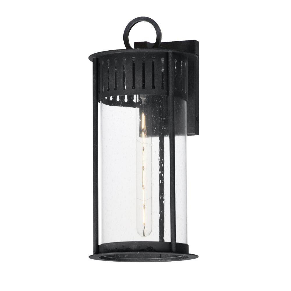 Maxim Lighting 30633CDBKP Windsor 1 Light Black Patina Outdoor Wall Sconce - full front view on white background