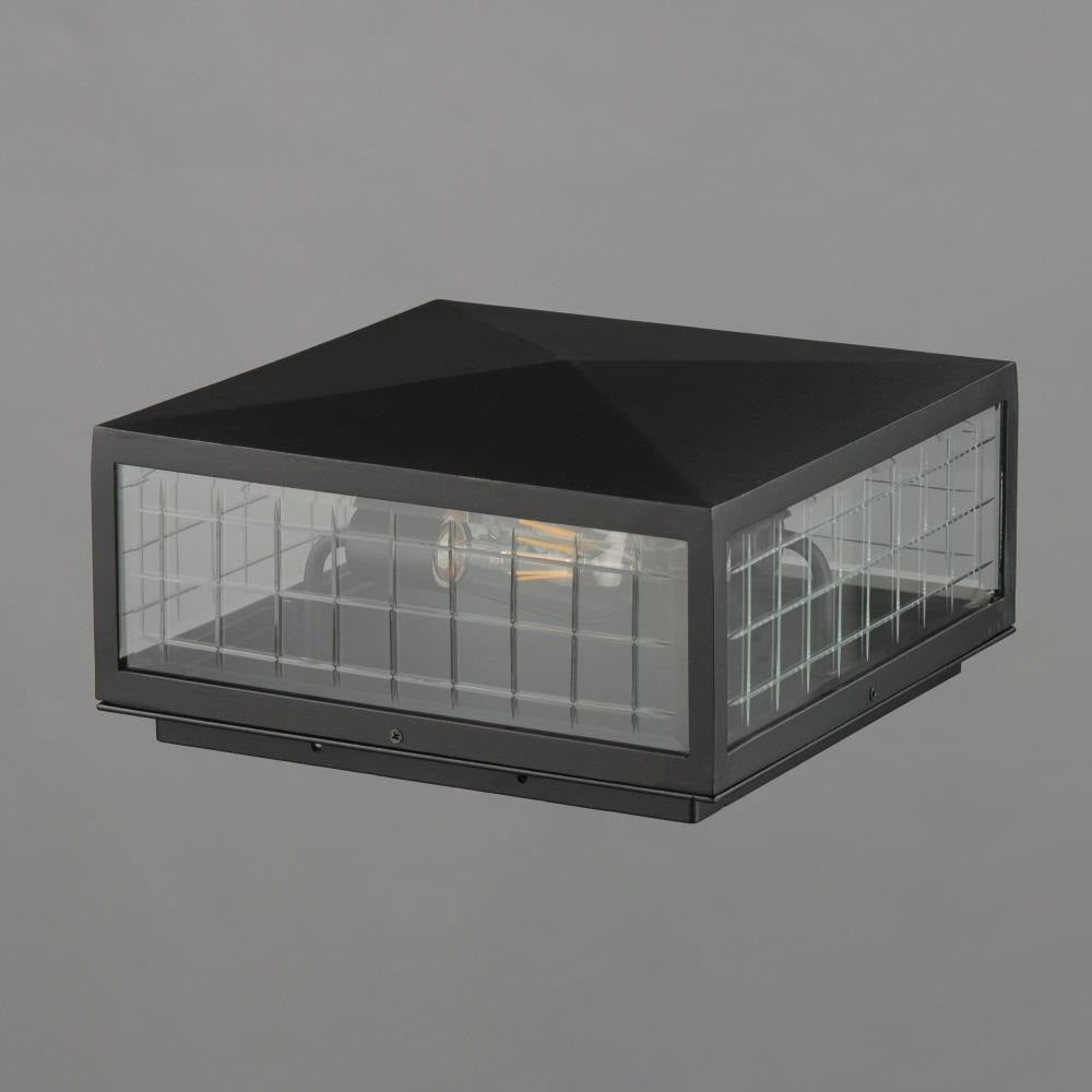Maxim Lighting 30690CLBK Magnus Black Outdoor Deck Lantern Side View
