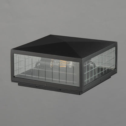 Maxim Lighting 30690CLBK Magnus Black Outdoor Deck Lantern Side View