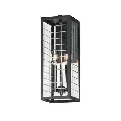 Maxim Lighting 30693CLBK Magnus 2 Light 17 Inch Black Outdoor Wall Mount