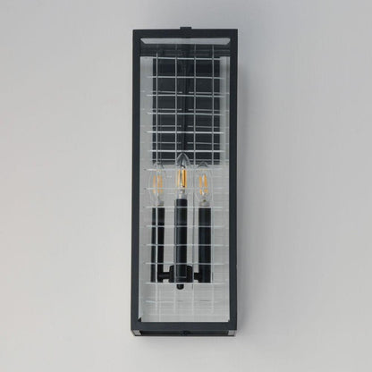Maxim Lighting 30694CLBK Magnus 3 Light 21 Inch Black Outdoor Wall Light - Front View