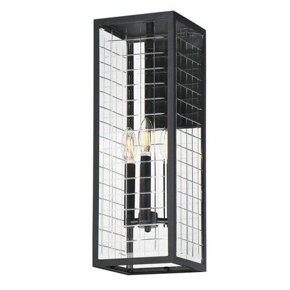 Maxim Lighting 30694CLBK Magnus 3 Light 21 Inch Black Outdoor Wall Light - Angle View