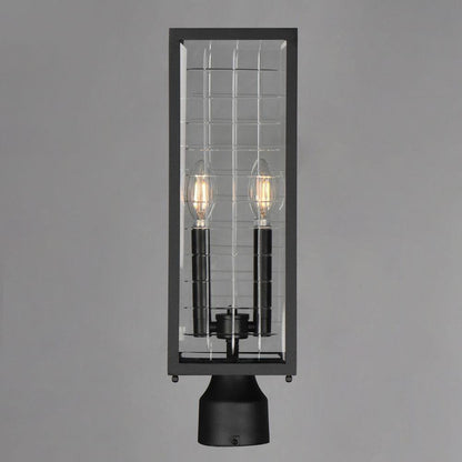 Maxim Lighting 30699CLBK Magnus 2 Light Black Outdoor Post Mount - Front View